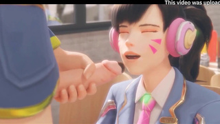 ИИ 3D: шлюшку из Overwatch грубо дрючат в порно