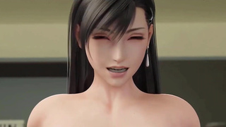 ИИ-порно 3D: подтянутые красавицы Final Fantasy VII в самых разных жарких сценах
