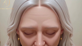 Мамочка в черном белье страстно обсасывает в жаркой 3D анимации от ИИ